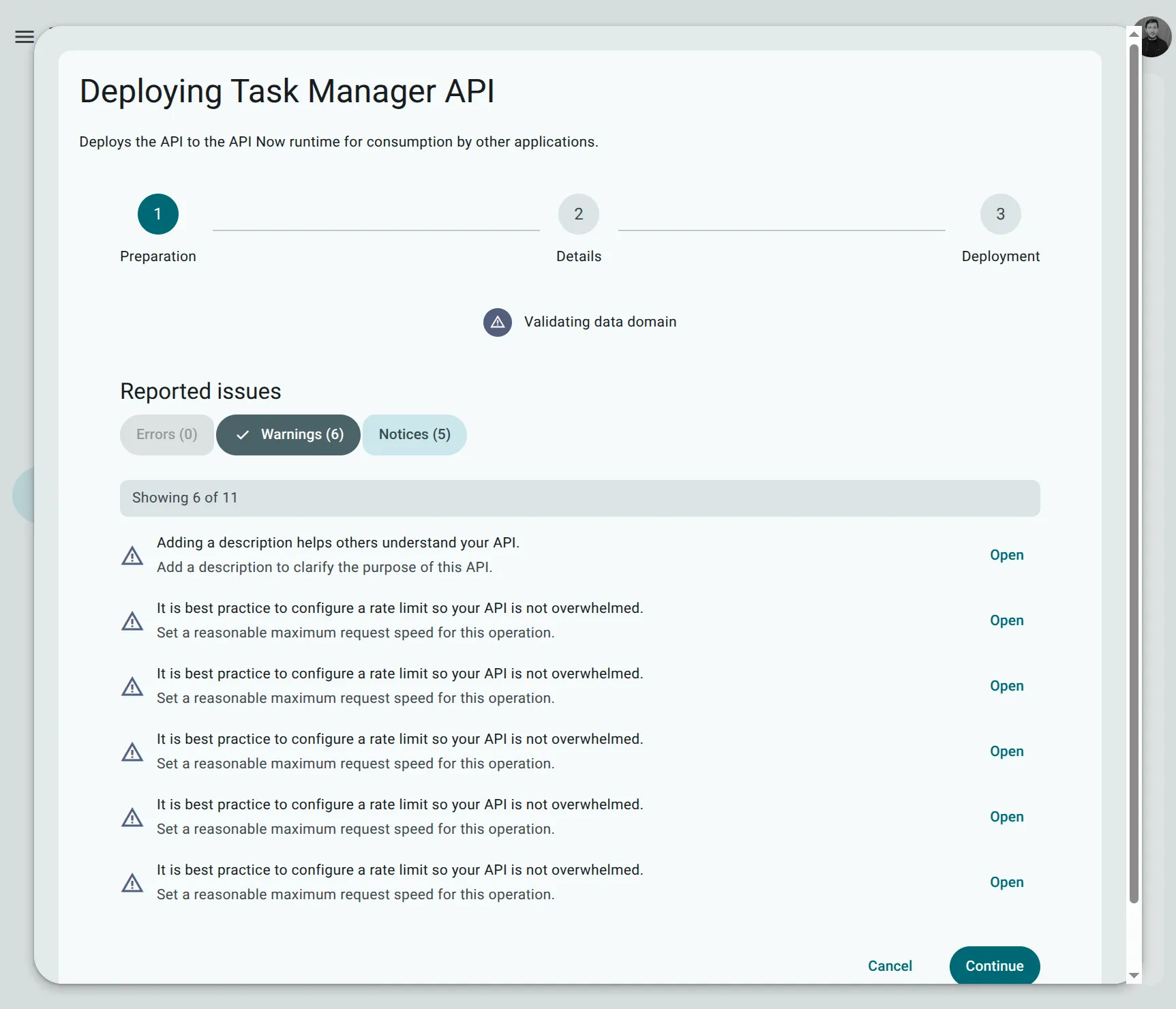 API Deployment Validation