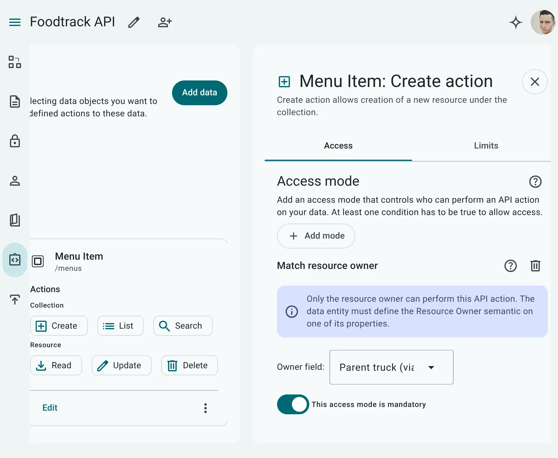 Create Action Configuration
