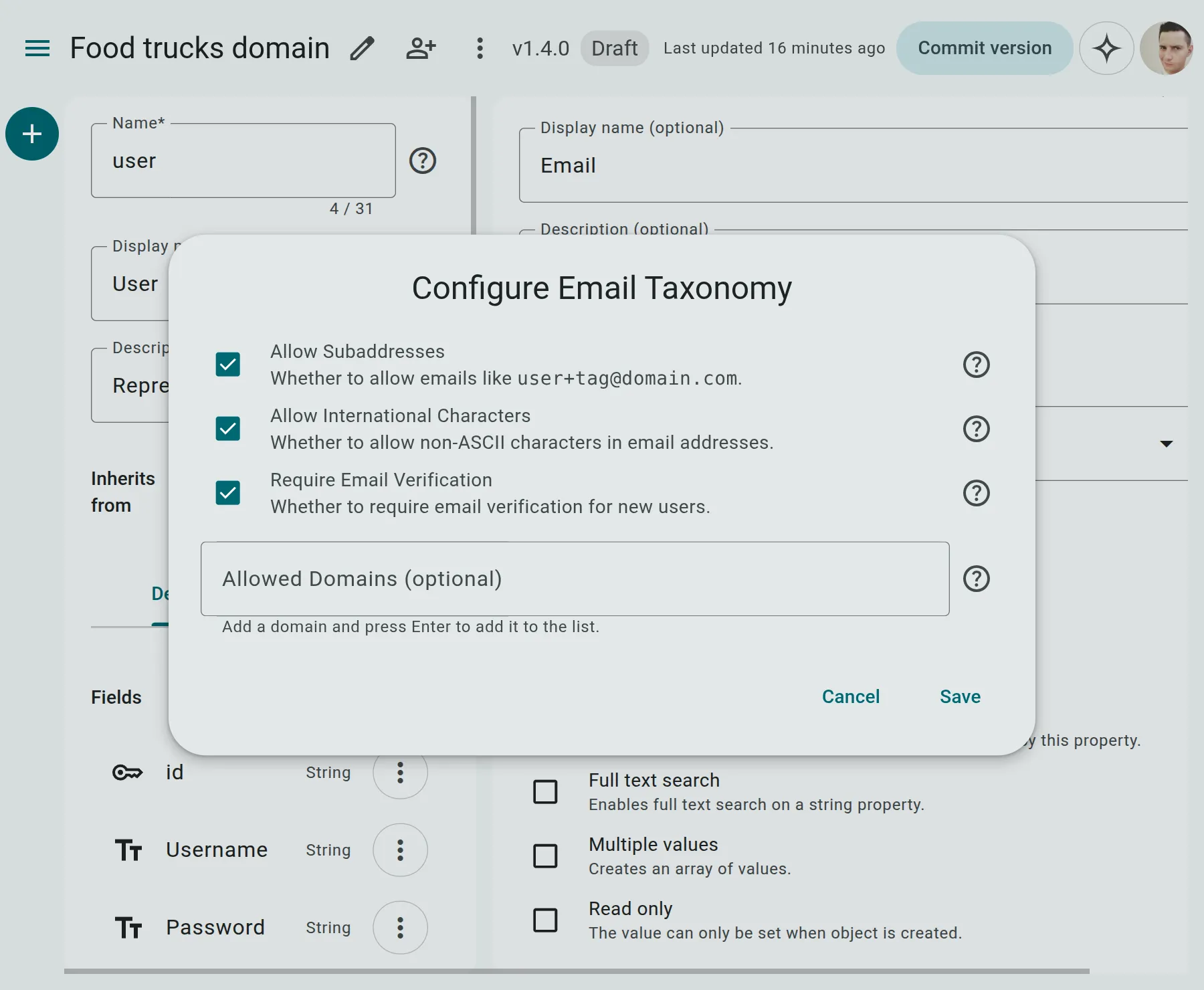 Email Configuration Options