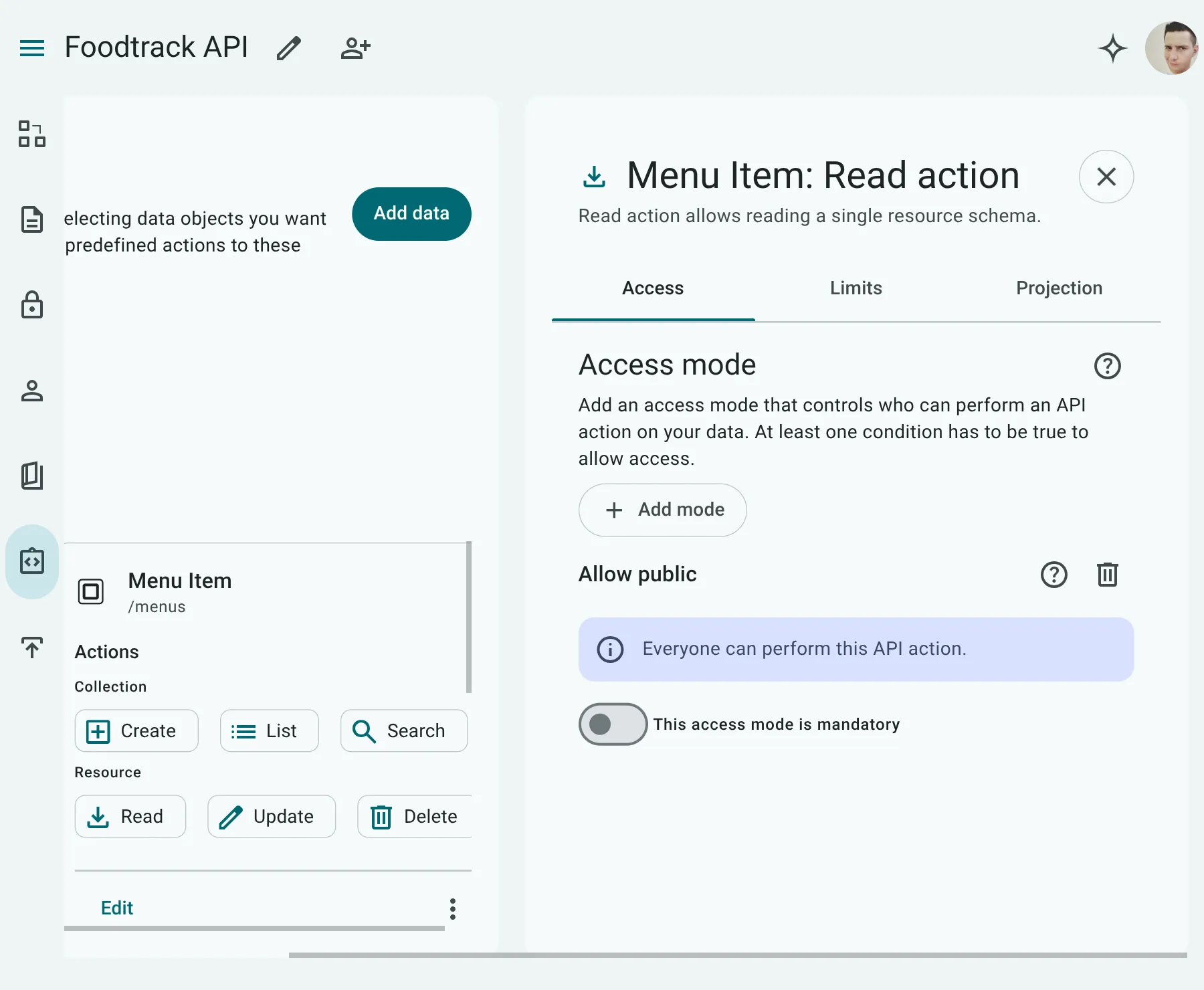 Read Action Configuration